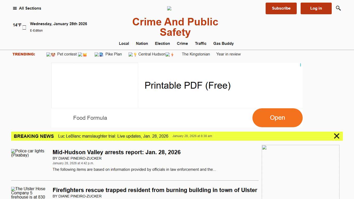 Crime and Public Safety – Daily Freeman